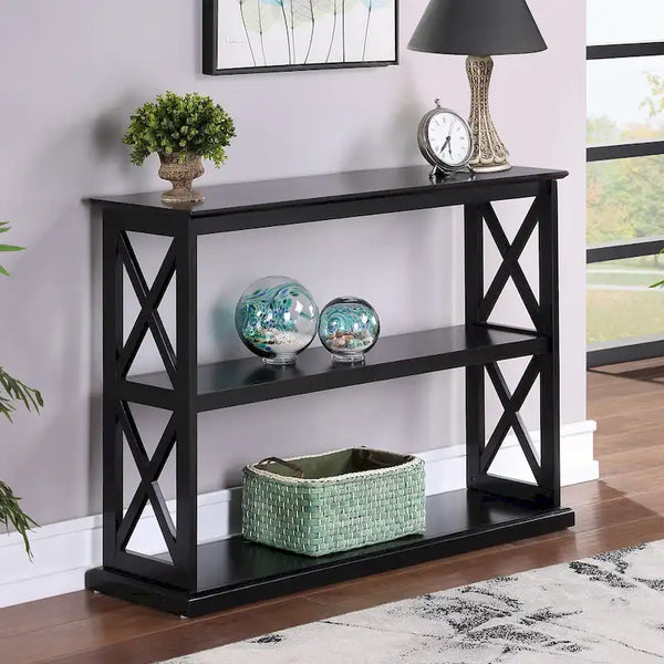 Coventry Console Table with Shelves by Convenience Concepts