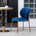 Roundhill Furniture Amoa Modern Velvet Upholstered Dining Chair