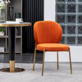 Roundhill Furniture Amoa Modern Velvet Upholstered Dining Chair