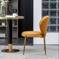 Roundhill Furniture Amoa Modern Velvet Upholstered Dining Chair