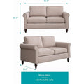Mixoy Contemporary Loveseat Sofa