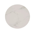 iNSPIRE Q Modern Jurmala Glossy Sintered Stone Tables with Grey Metal Base