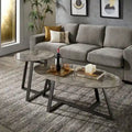 iNSPIRE Q Modern Jurmala Glossy Sintered Stone Tables with Grey Metal Base