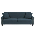 Upholstered Loveseat with Rolled Arms and 73 Nailhead Trim