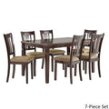 Dining Table Set with Upholstered Chairs and Bench for Kitchen and Dining Room