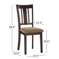Dining Table Set with Upholstered Chairs and Bench for Kitchen and Dining Room