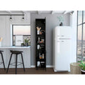 Elegant Tall Black Pantry Cabinet