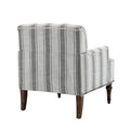 Contemporary Striped Armchairs