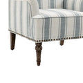 Contemporary Striped Armchairs