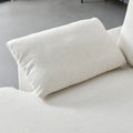 Chaise-Style L-Shaped Linen Sectional Sofa