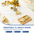Moasis Farmhouse Rectangular Dining Table in Wood and Metal - Seats 6 to 8