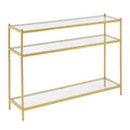 Royal Crest 3-Tier Glass Console Table by Convenience Concepts