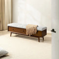 Dolly Mid-Century Tufted Storage Bench with Unique 45-Degree Splicing Design by HULALA HOME