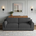 Contemporary 90-Inch Deep Seat Corduroy Loveseat