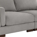 Contemporary 90-Inch Deep Seat Corduroy Loveseat