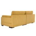 Contemporary 90-Inch Deep Seat Corduroy Loveseat