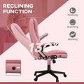 HOMCOM High Back Massage Office Chair with 6 Vibration Points and Heated Recline - PU Leather Computer Chair