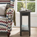 Leick Home Rustic Slate Side Table Featuring USB-C Charging Port