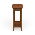 Leick Home Rustic Slate Side Table Featuring USB-C Charging Port