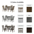 Denhour DH Basic Traditional Solid Wood 5-Piece Dining Set