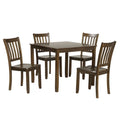 Denhour DH Basic Traditional Solid Wood 5-Piece Dining Set