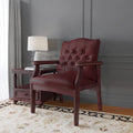 Boss Vinyl Guest Chair with Button-Tufted Design and Antique Brass Nailhead Accents