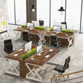 Executive Desk – Large Modern Office Workstation with Thick Wood Top