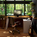 Modern L-Shaped Desk with Storage Cabinet & Drawers