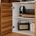 Modern L-Shaped Desk with Storage Cabinet & Drawers