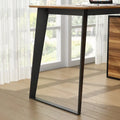 54.3-Inch Corner Computer Desk for Home Office with Drawers and Cabinet