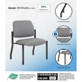 Boss Office Products Antimicrobial Guest Chair for Big and Tall Individuals