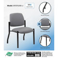 Boss Office Products Antimicrobial Guest Chair for Big and Tall Individuals