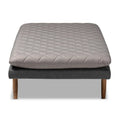 Marit Upholstered Wood Daybed in Mid-Century Modern Style