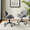 Corvus Madonna Adjustable Curved Office Chair in Mid-Century Modern Style