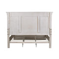 King Panel Bed in Antique White from Heartland
