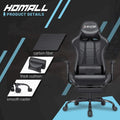 Ergonomic Gaming Chair with Footrest - Ideal for Desk Use