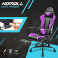 Ergonomic Gaming Chair with Footrest - Ideal for Desk Use