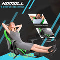 Ergonomic Gaming Chair with Footrest - Ideal for Desk Use
