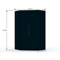 Mulberry 2.0 Contemporary Corner Wardrobe with Dual Hanging Rods