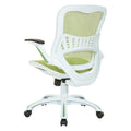 Riley Ergonomic Office Chair with White Mesh Seat and Backrest