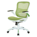 Riley Ergonomic Office Chair with White Mesh Seat and Backrest