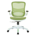 Riley Ergonomic Office Chair with White Mesh Seat and Backrest