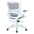 Riley Ergonomic Office Chair with White Mesh Seat and Backrest