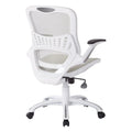Riley Ergonomic Office Chair with White Mesh Seat and Backrest