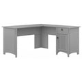 Bush Furniture Salinas 60-Inch L-Shaped Desk with Drawers and Storage Solutions
