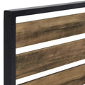 Aabira Low Profile Metal Platform Bed with Wooden Finish Panels by iNSPIRE Q Classic