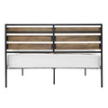 Aabira Low Profile Metal Platform Bed with Wooden Finish Panels by iNSPIRE Q Classic