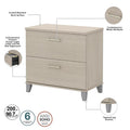 60-Inch Office Desk with Cabinet and 5-Shelf Bookcase