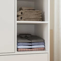 Space-Saving Scalable Hanging Rod Wardrobe Closet with Mirror