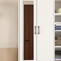 Space-Saving Scalable Hanging Rod Wardrobe Closet with Mirror